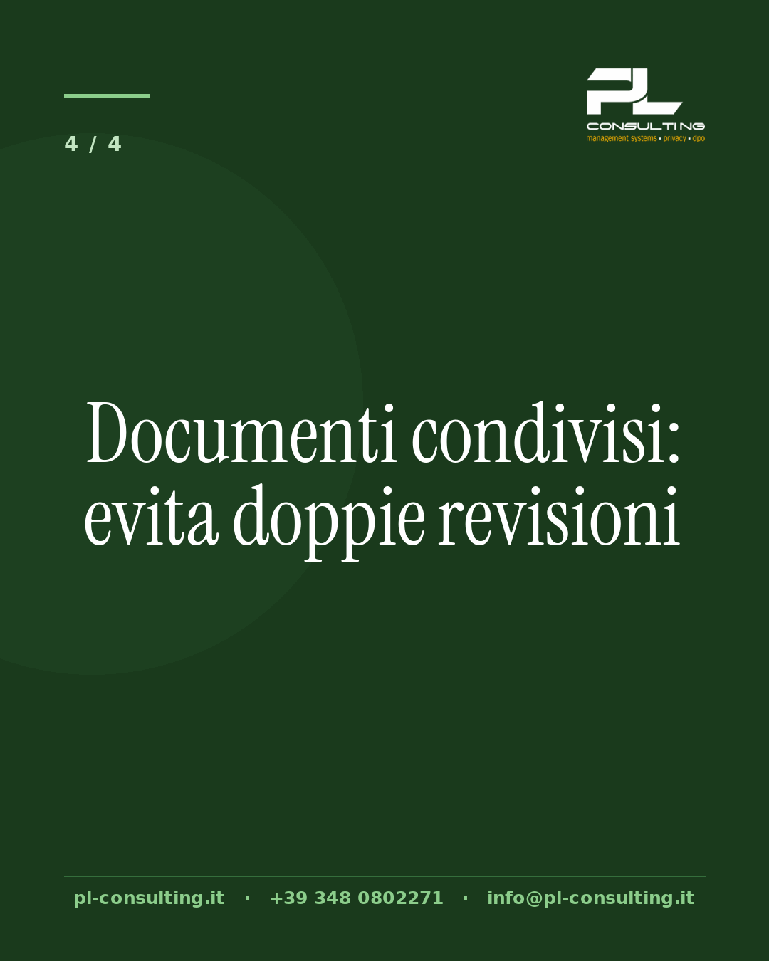 Documenti condivisi: evita doppie revisioni