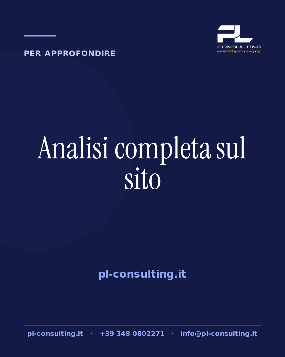 Analisi completa sul sito