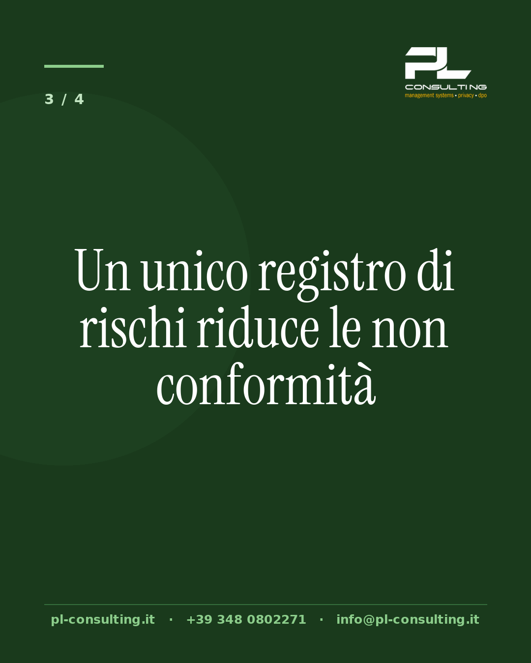 Un unico registro di rischi riduce le non conformità