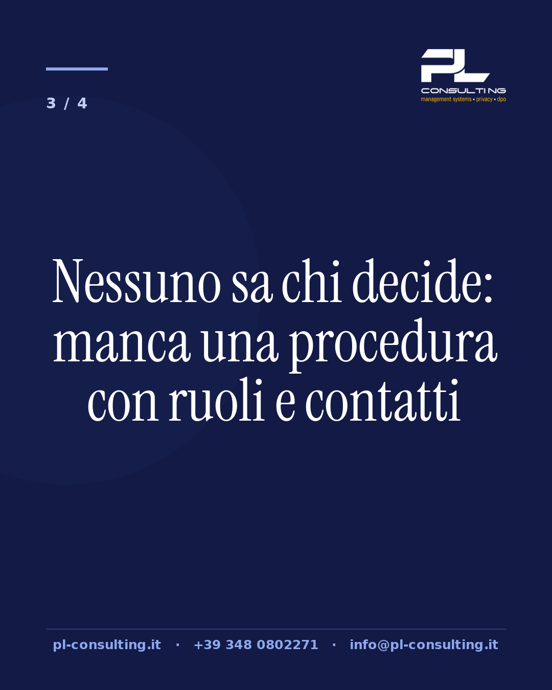 Nessuno sa chi decide: manca una procedura con ruoli e contatti