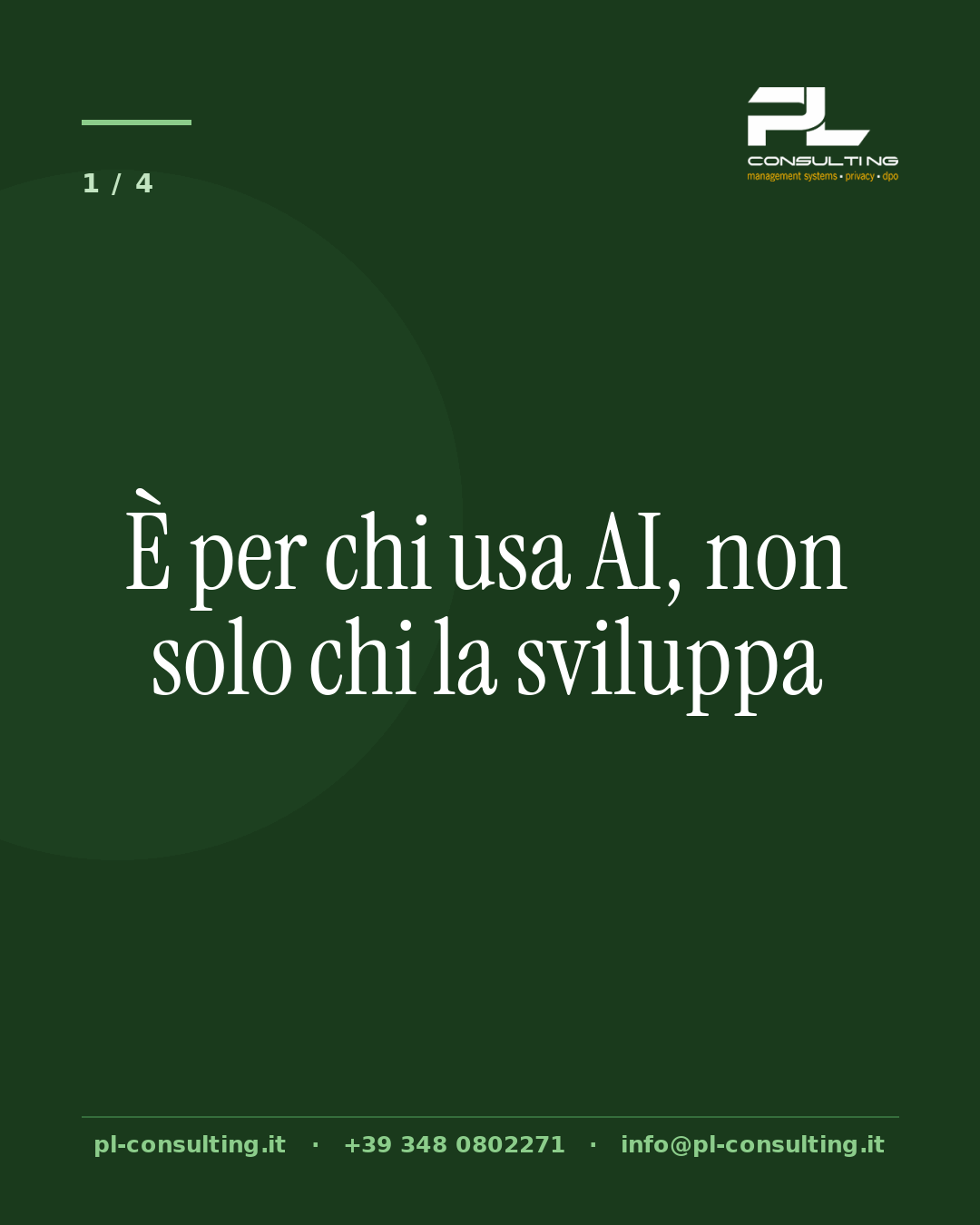 È per chi usa AI, non solo chi la sviluppa
