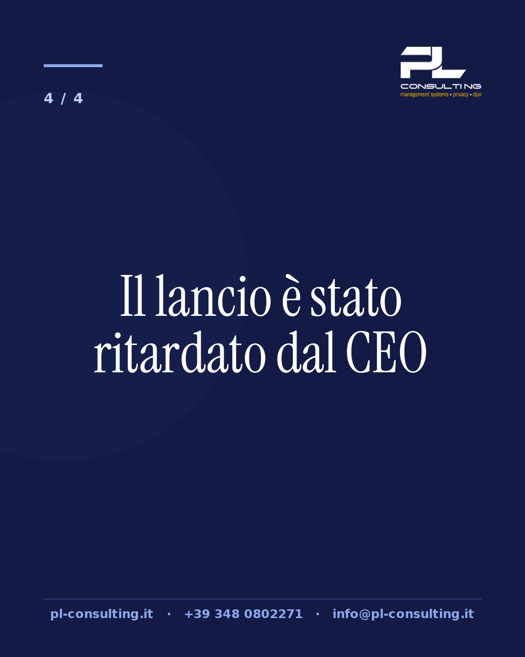 Il lancio è stato ritardato dal CEO