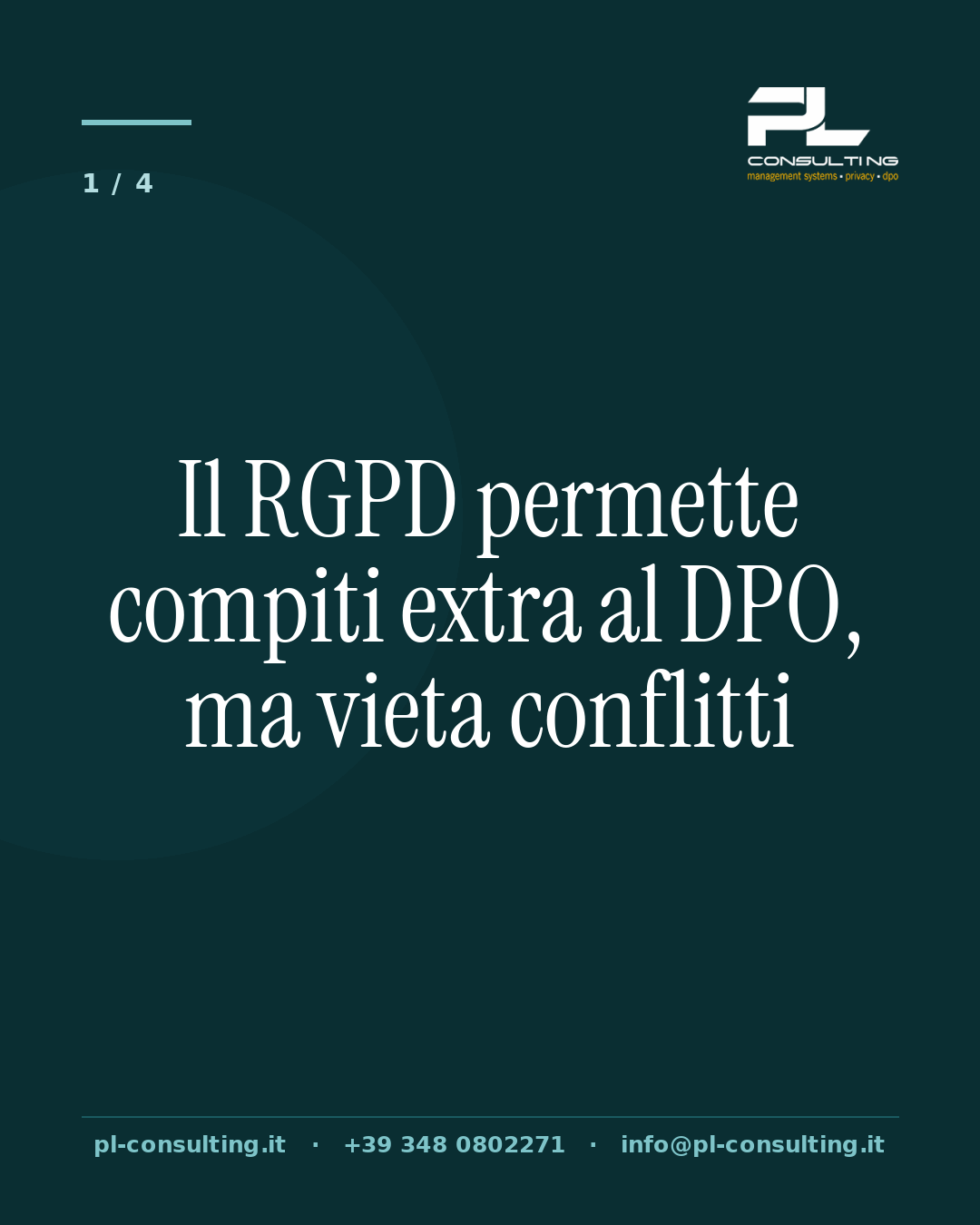 Il RGPD permette compiti extra al DPO, ma vieta conflitti