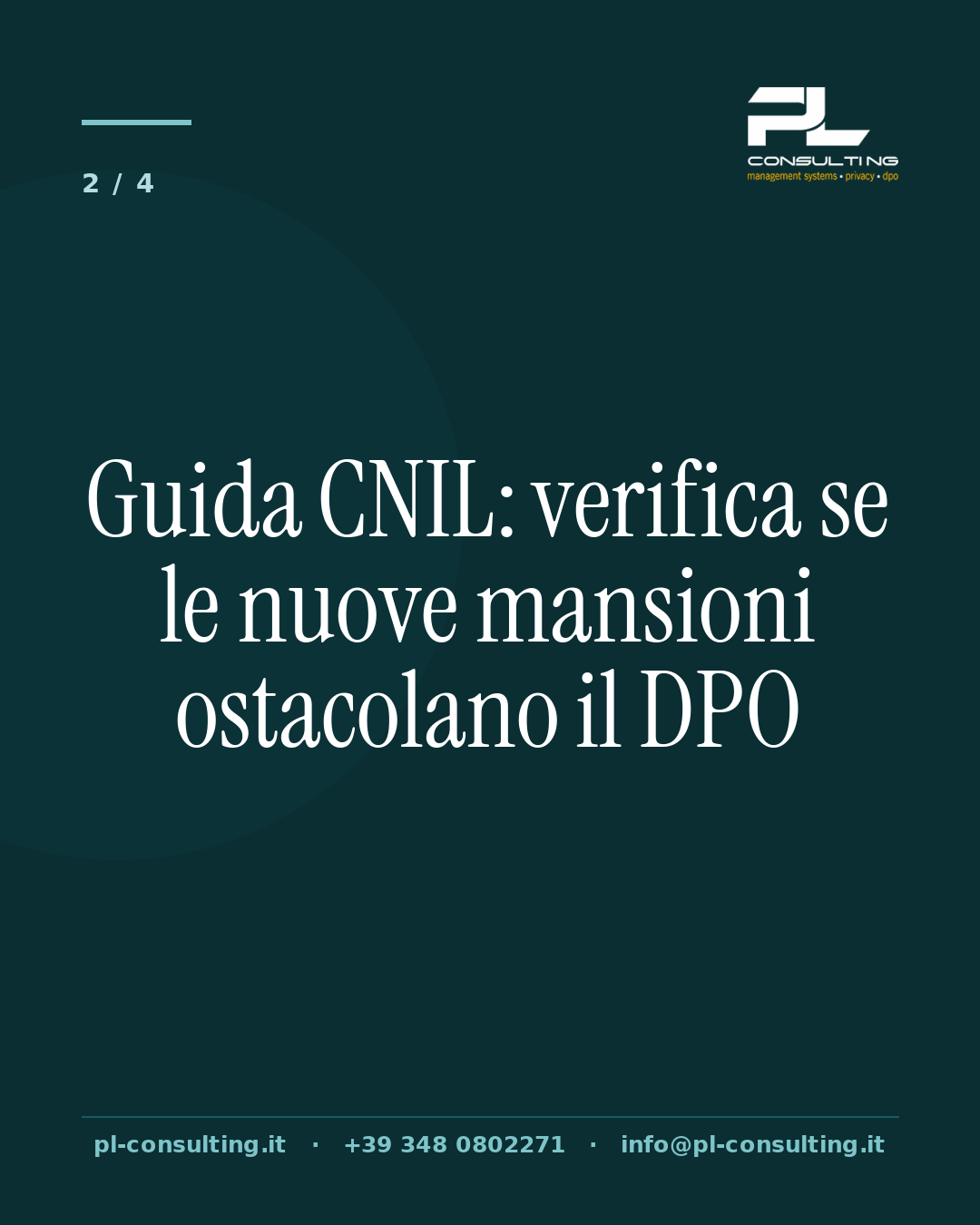 Guida CNIL: verifica se le nuove mansioni ostacolano il DPO