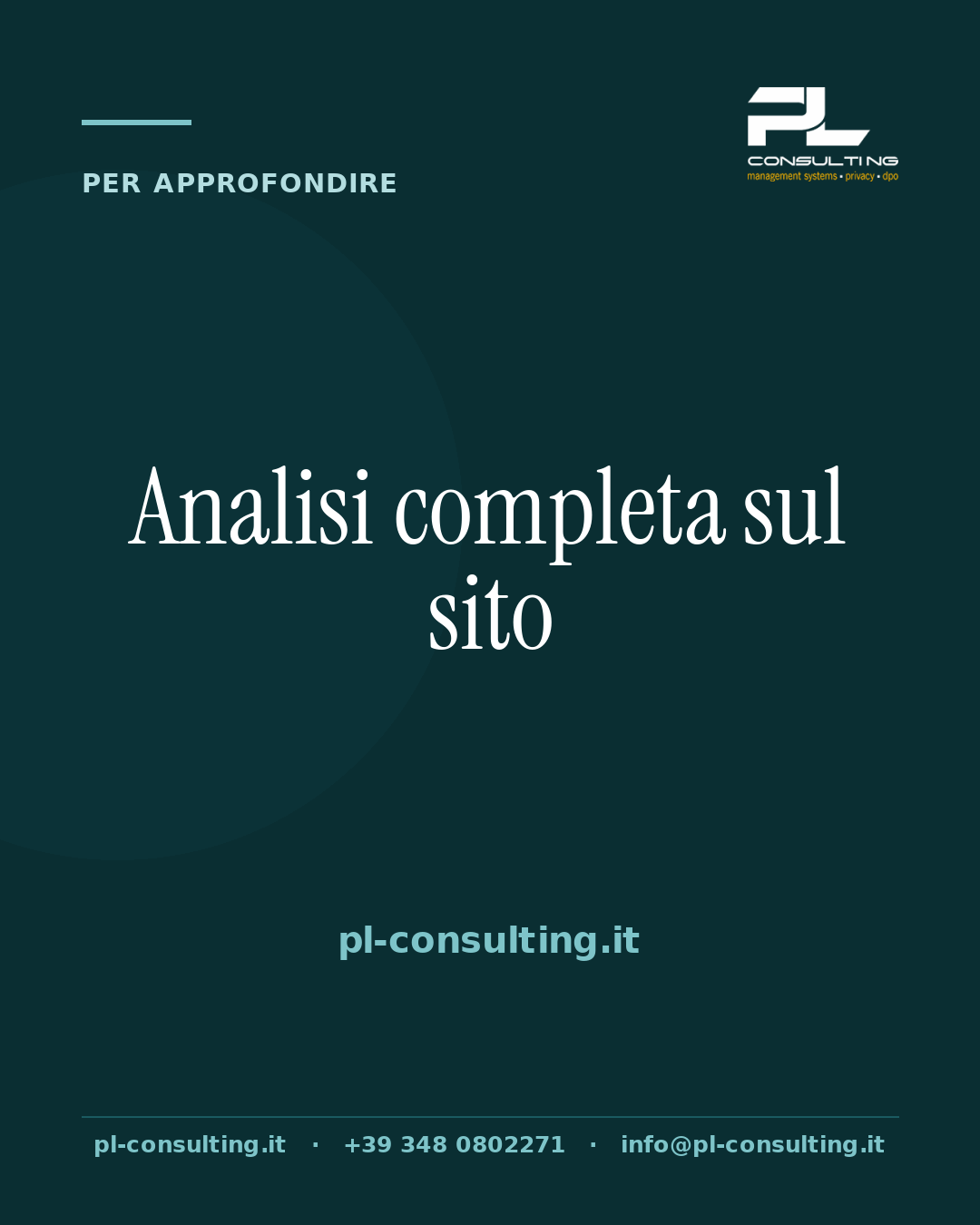 Analisi completa sul sito