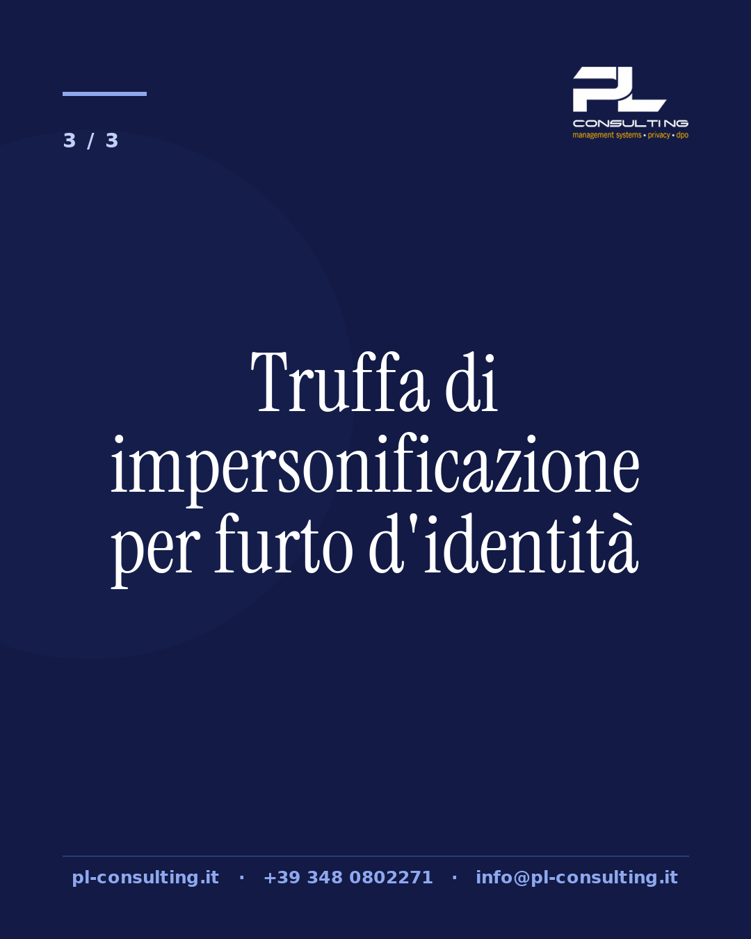 Truffa di impersonificazione per furto d'identità