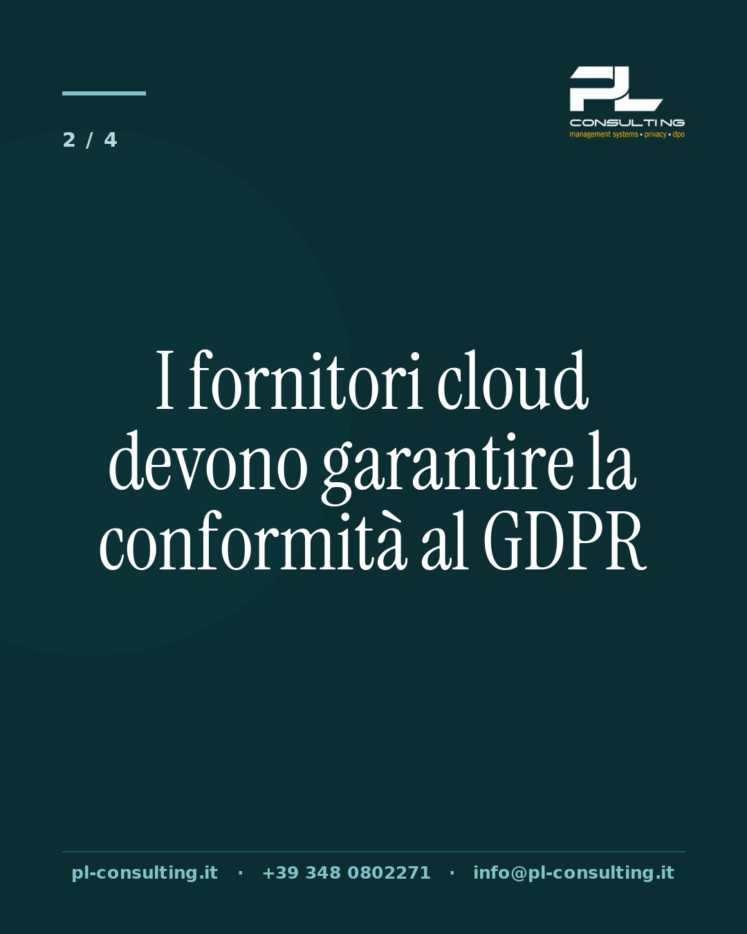 I fornitori cloud devono garantire la conformità al GDPR