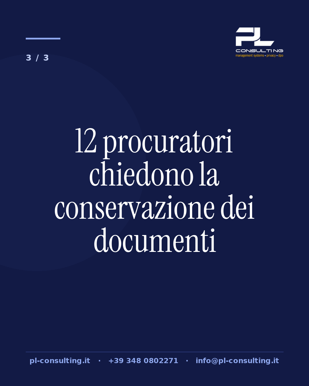 12 procuratori chiedono la conservazione dei documenti