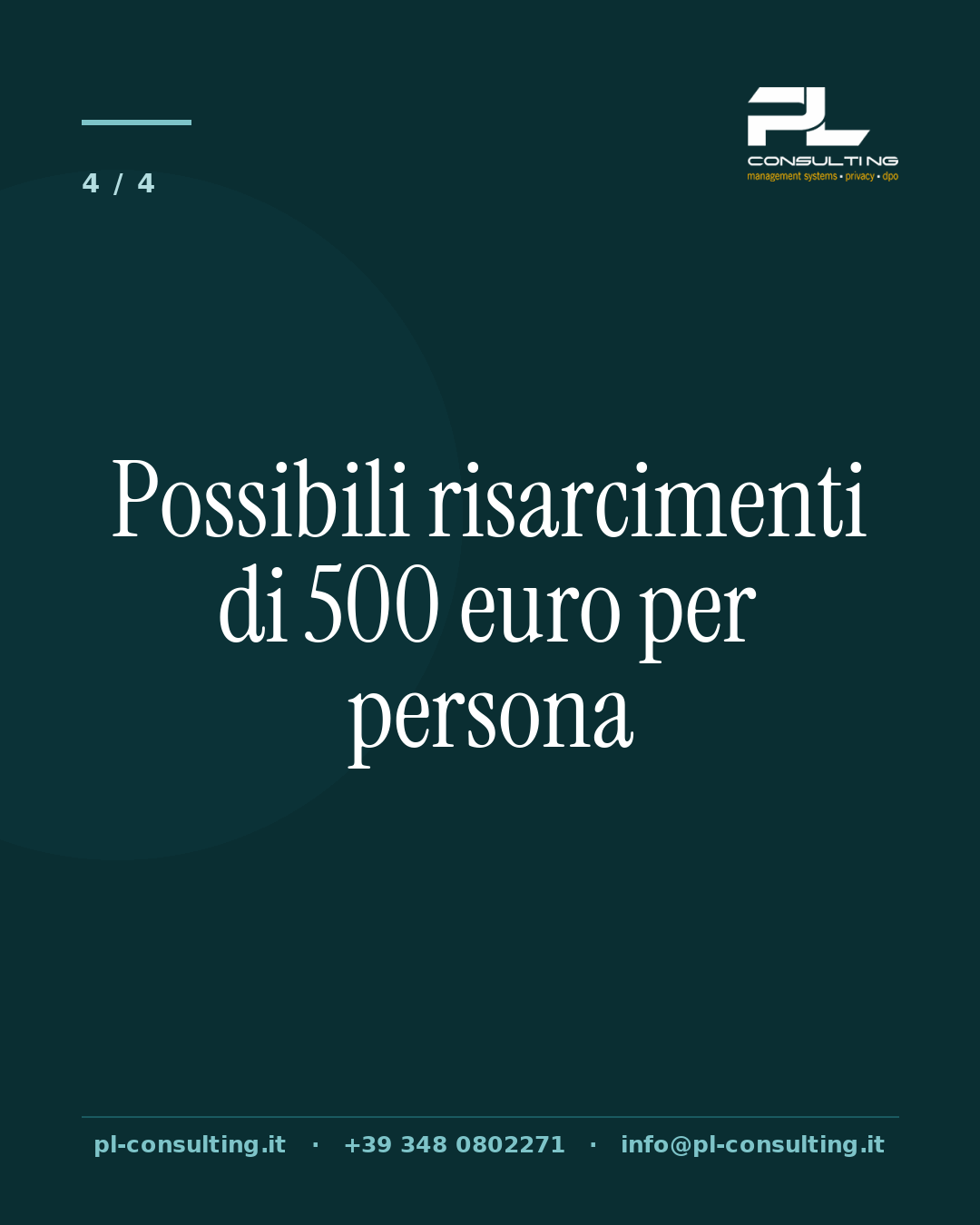 Possibili risarcimenti di 500 euro per persona