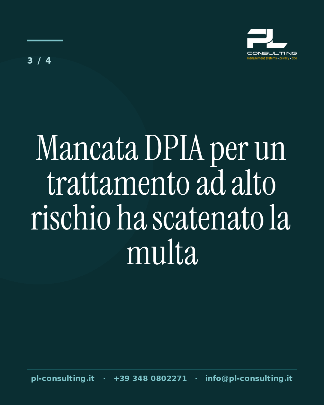 Mancata DPIA per un trattamento ad alto rischio ha scatenato la multa