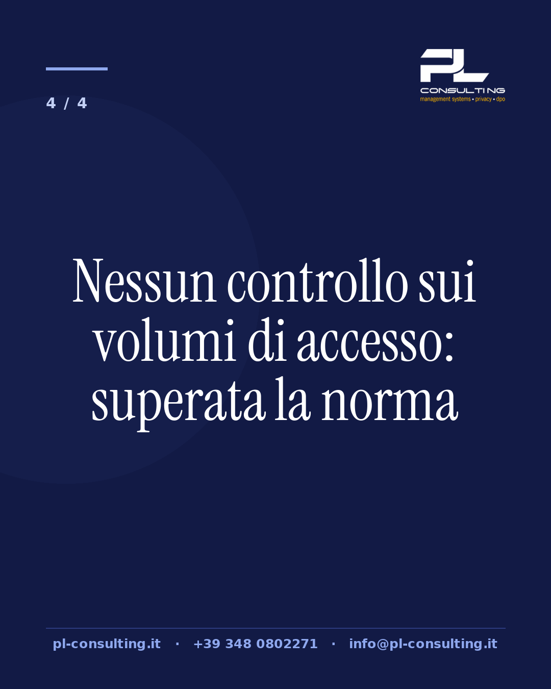 Nessun controllo sui volumi di accesso: superata la norma